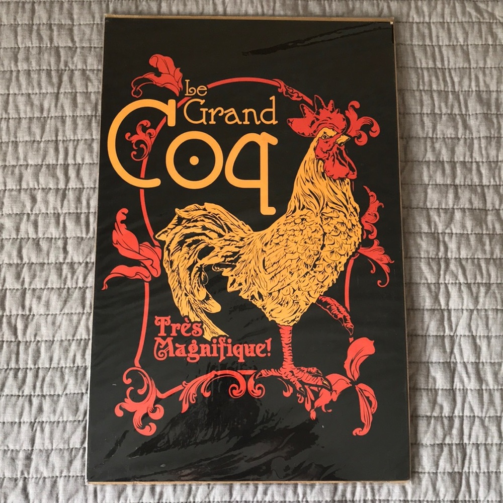 Rooster Print Poster